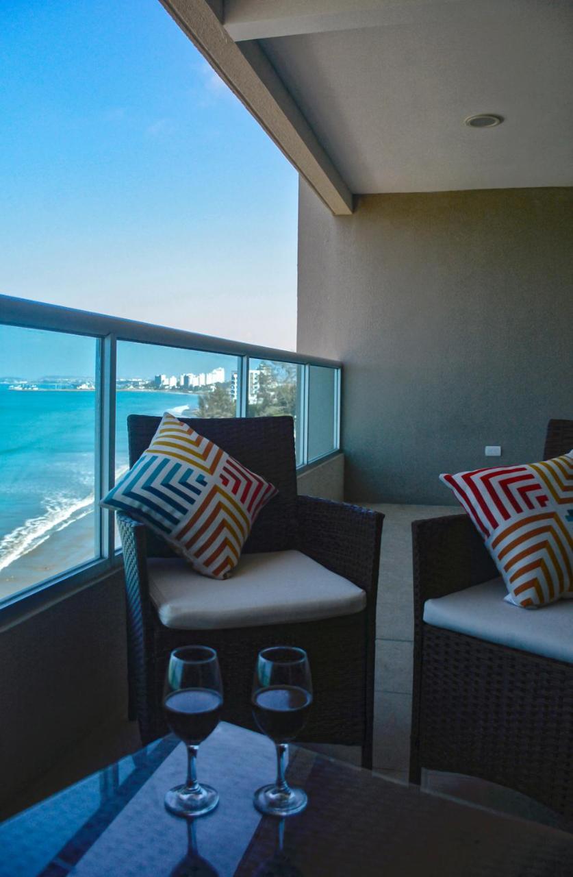 Lindo Departamento Al Pie De Playa Edificio Torre Oceanica Apartment Salinas  Bagian luar foto