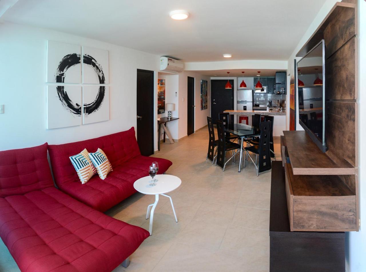 Lindo Departamento Al Pie De Playa Edificio Torre Oceanica Apartment Salinas  Bagian luar foto