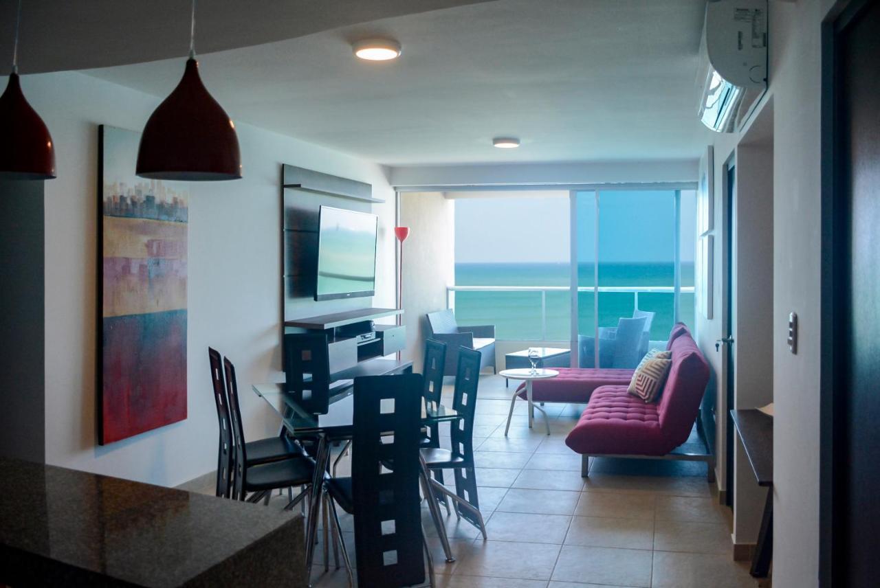 Lindo Departamento Al Pie De Playa Edificio Torre Oceanica Apartment Salinas  Bagian luar foto
