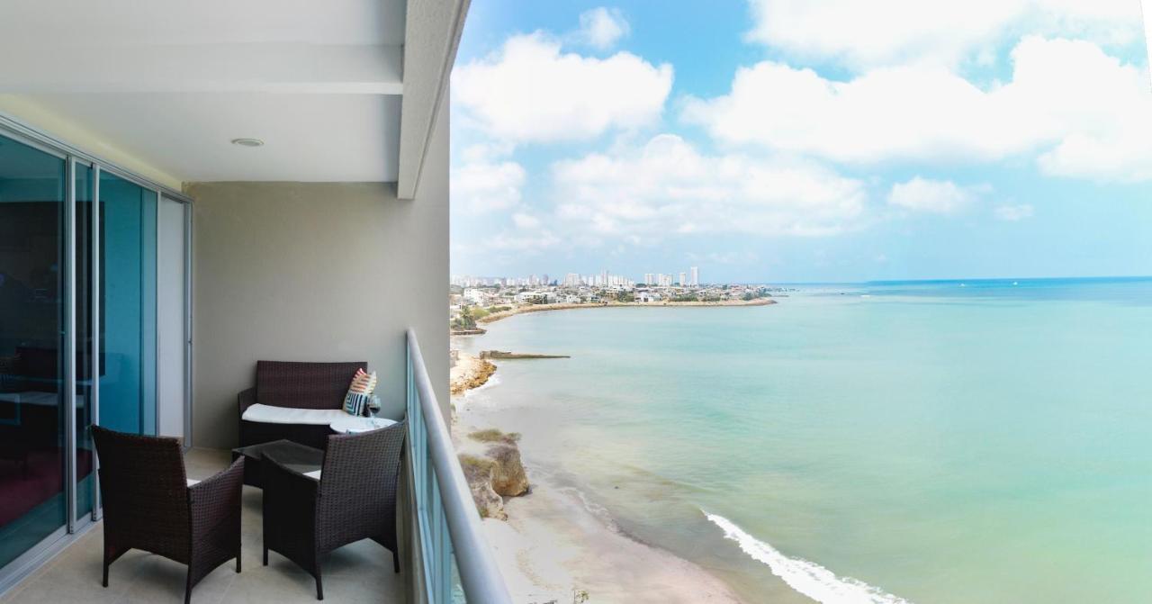 Lindo Departamento Al Pie De Playa Edificio Torre Oceanica Apartment Salinas  Bagian luar foto